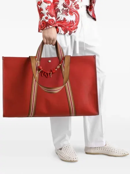 Geantă Dolce & Gabbana din canvas roșu