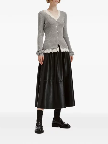 Cardigan B+ab din dantelă gri