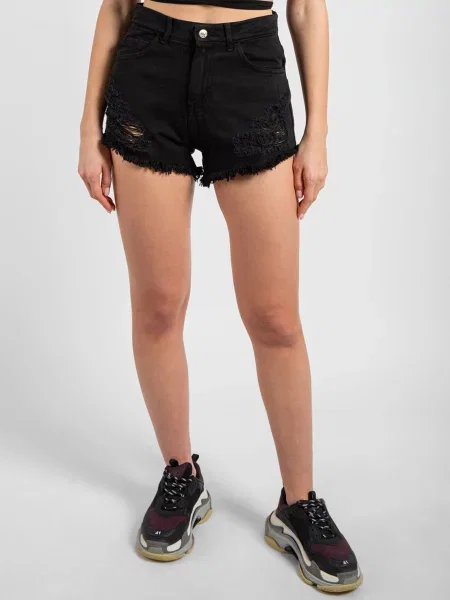 Just Before Шорти джинсові чорний