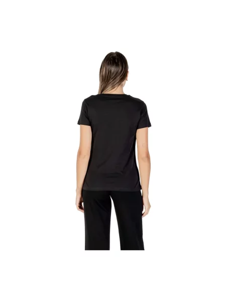 Koszulka Armani Exchange z nadrukiem z krótkim rękawem czarna