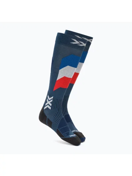 Ponožky na lyže X-Socks Ski Perform Patriot France modré