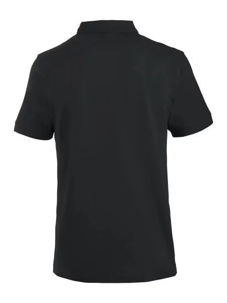 Clique Polo Lincoln z czesanego bawełny – black czarny
