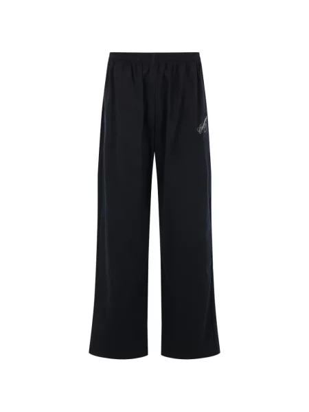 Pantaloni Willy Chavarria alergare cu autograf negru