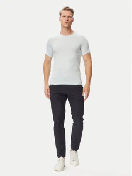 BOSS majica za muškarce od pamuka TShirtRN 3P Classic plava