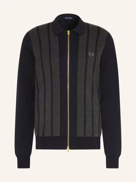 Fred Perry Pletený Svetr / světle zelená černá
