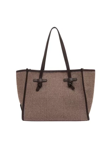 Shopperka Gianni Chiarini skórzana beżowa