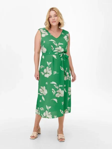 Rochie Only cu model floral cu legături verde