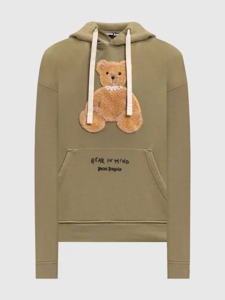 Худі кольору Bear in mind Palm Angels хакі