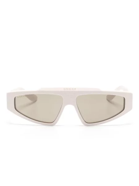 Ochelari de soare Gucci Eyewear biker alb