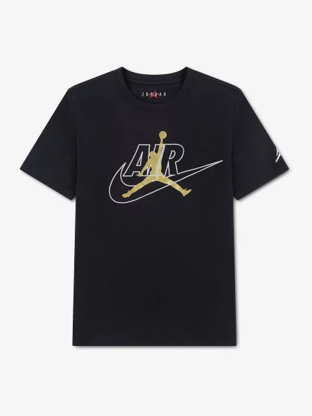 Jordan Tričko AIR SWOOSH zlatá / čierna biela