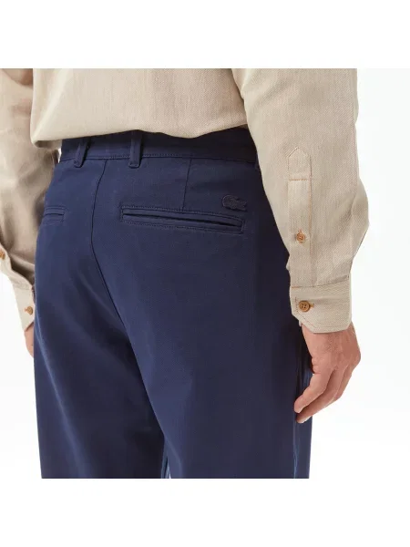 Lacoste Spodnie Regular Fit granatowe
