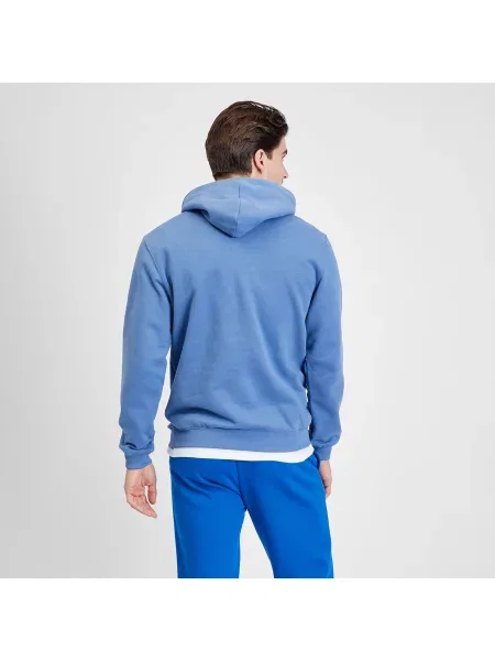 Ретро суичър с качулка Gap с качулка синьо