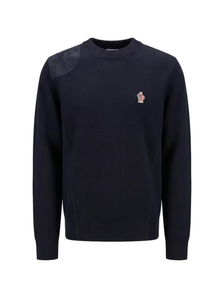 Pulover Moncler Grenoble cu autograf albastru
