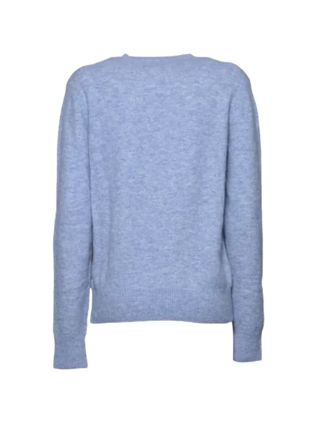 Pulover Mc2 Saint Barth cu broderie albastru