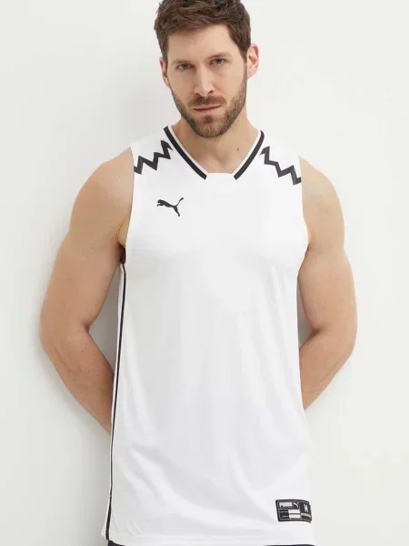 Тениска за трениране Puma Hoops Team Game бяло