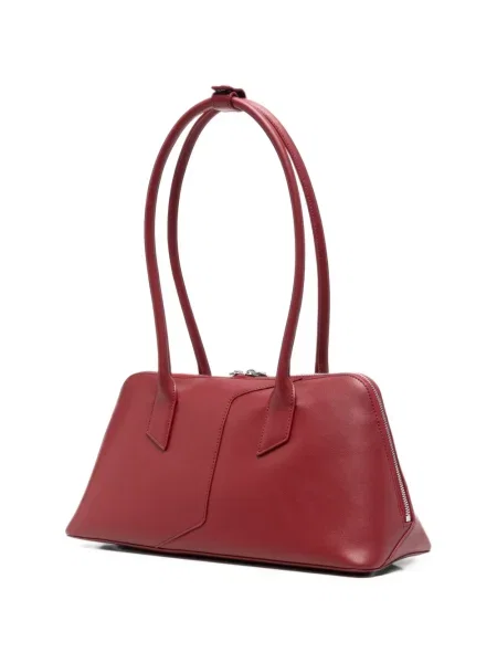 Δερμάτινη τσάντα shopper Emporio Armani κόκκινο