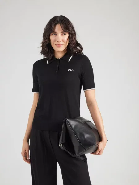Karl Lagerfeld Sveter Essential' čierna