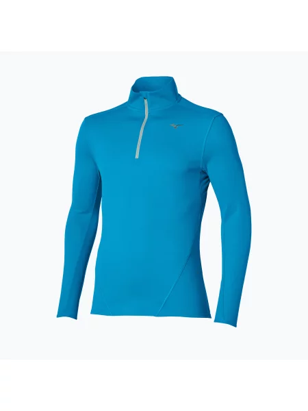 Lung tricou cu mânecă lungă Mizuno cu mâneci lungi alergare albastru