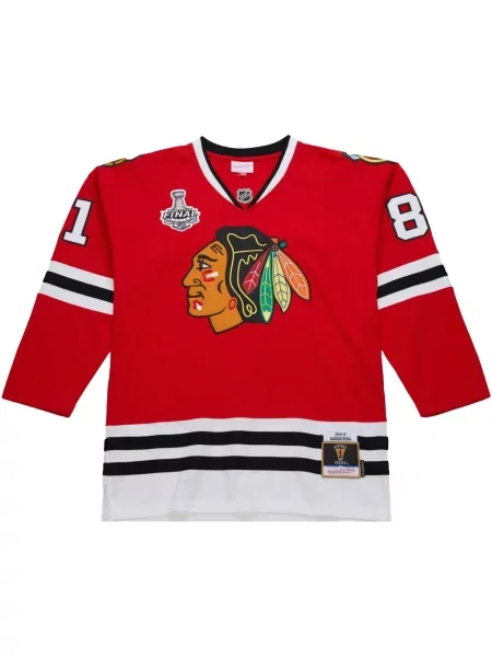 Cămașă Mitchell & Ness din jerseu roșu