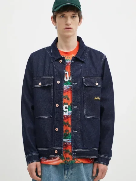 Stan Ray geaca jeans Trucker Jacket barbati marin de tranzitie albastru