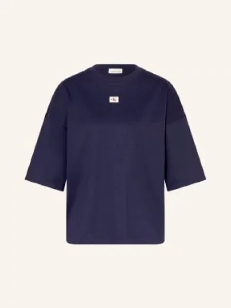 Calvin Klein Jeans Oversized Tričko tmavě modrá