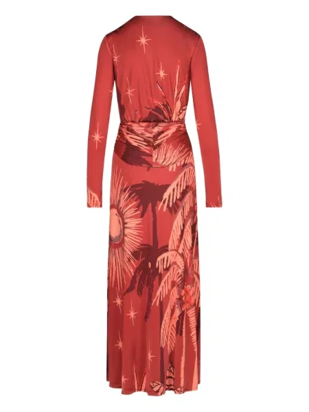 Rochie maxi Johanna Ortiz de costum roșu