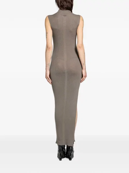 Rochie maxi Rick Owens de lână maro