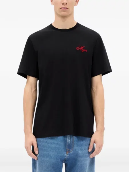 Tricou Msgm cu broderie negru