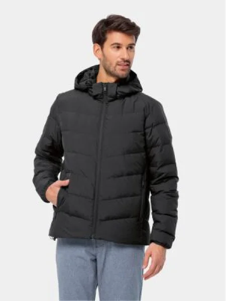 Páperová bunda Jack Wolfskin čierna