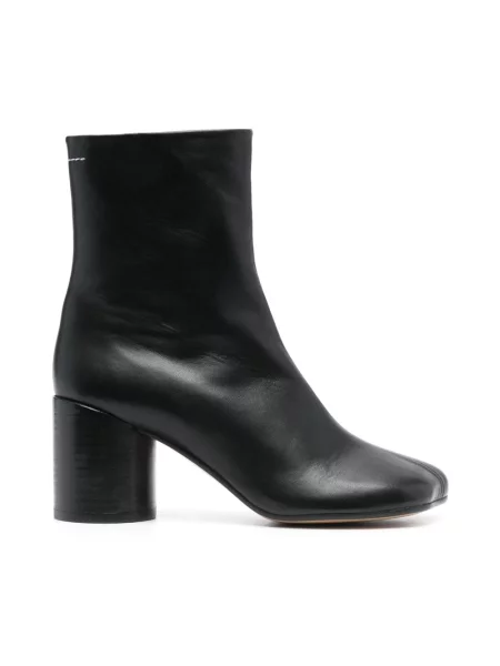 Botki Mm6 Maison Margiela skórzane czarne