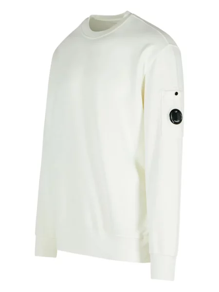 Hanorac crewneck C.p. Company alb