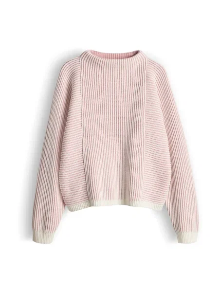 OPUS Megztinis Pozoli rožinė balta