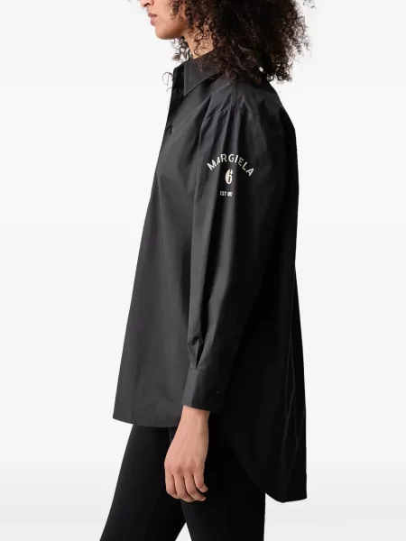 Cămașă Mm6 Maison Margiela cu imagine negru