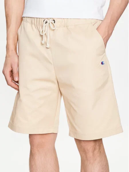 Kratke hlače iz tkanine Champion bež