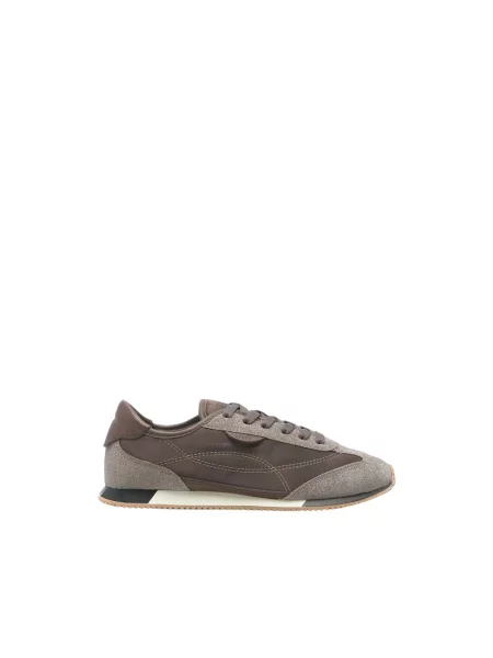 Sneakersy Ghoud skórzane brązowe