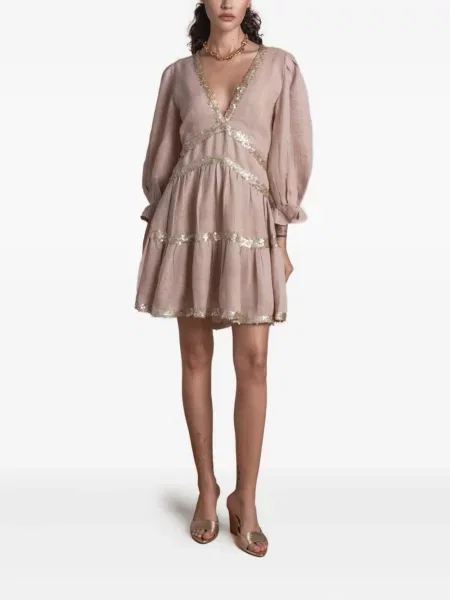 Rochie mini Sana Osmani de costum roz
