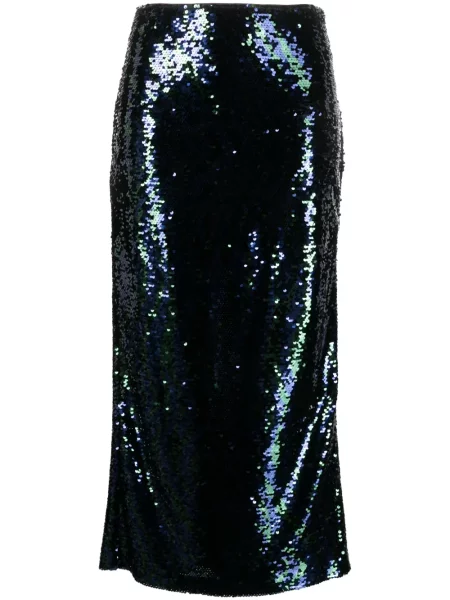 Spódnica midi Chiara Ferragni z cekinami do kolan niebieska