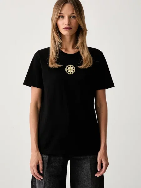Elisabetta Franchi tricou pentru femei din negru