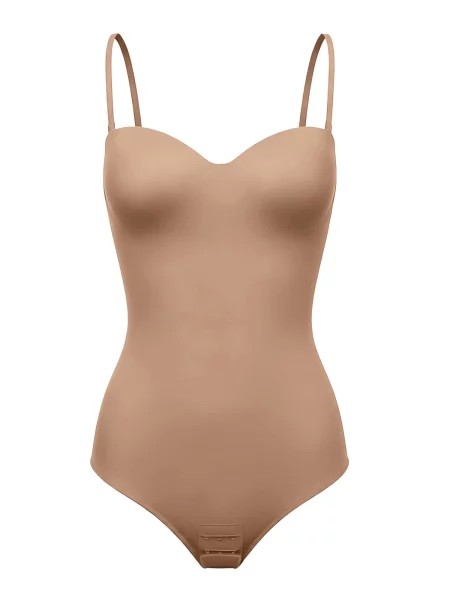 Cfab Bodi za oblikovanje Push-Up integrierter Bodysuit mit String' bež
