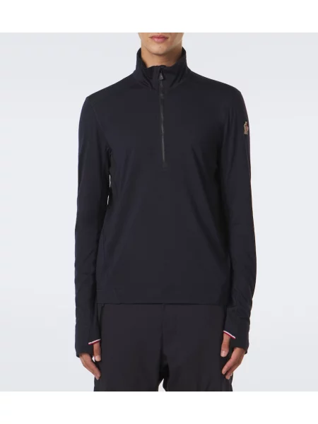 Pulover Moncler Grenoble de lână albastru