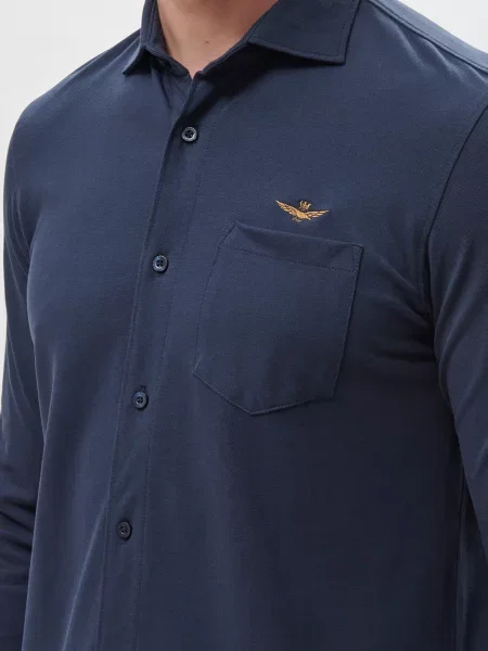 Рубашка Aeronautica Militare синяя