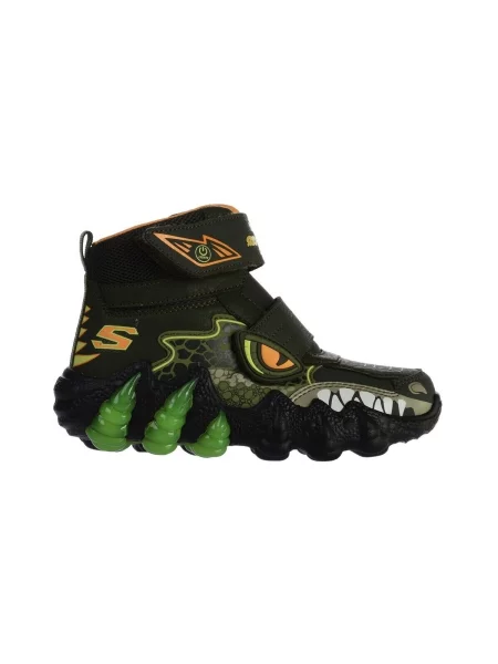 Členkové topánky Skechers zelená