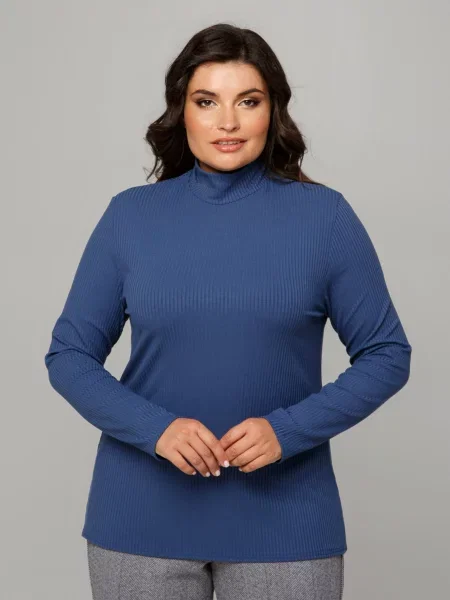 Водолазка All Posa бавовна/еластан синій