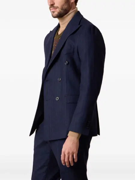 Dvouřadý oblek Brooks Brothers modrý