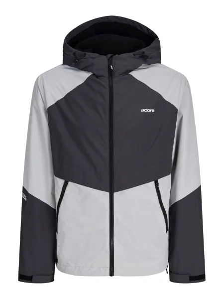 JACK & JONES Geacă de primăvară-toamnă JCOCLUB grafit / deschis gri