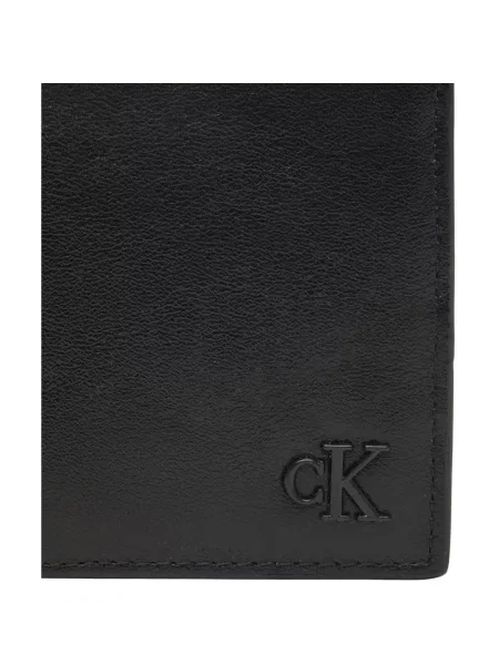 Szarvasbőr pénztárca Calvin Klein fekete