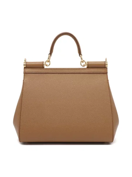 Torebka Dolce And Gabbana skórzana brązowa