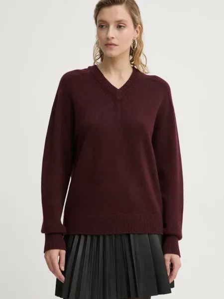 A.L.C. pulover de casmir Calven bordo