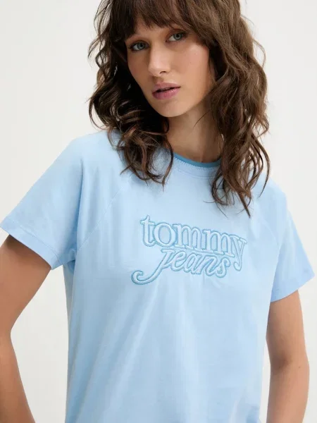 Tommy Jeans t-shirt niebieski