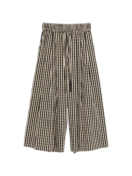 Decupat pantaloni Psophia în carouri negru